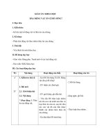 Giáo án Khoa học bài Động vật ăn gì để sống