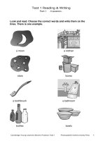 CYL movers test 1 reading and writing
