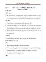 Giáo án Toán bài Tính chất ba đường trung tuyến của tam giác