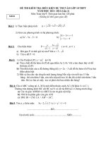 ĐỀ THI THỬ VÀO LƠP 10 NĂM 2011-2012