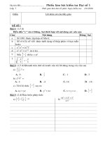 Bài số 1 -Lớp 7