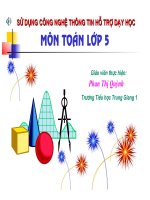 Toán: Thể tích hình hộp chữ­ nhật