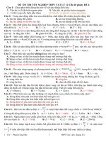 ĐỀ -ĐÁP ÁN SỐ 6-10 VL12CB