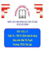 Bài giảng điện tử Lý 8