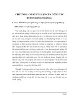 luận văn quản trị nhân lực THỰC TRẠNG CÔNG TÁC TUYỂN DỤNG NHÂN SỰ TẠI BỆNH VIỆN ĐA KHOA KHU VỰC CỦ CHI