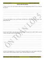 đề cương ôn về chuyển động lớp  5