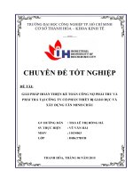 GIẢI PHÁP HOÀN THIỆN kế TOÁN CÔNG nợ PHẢI THU và PHẢI TRẢ tại CÔNG TY cổ PHẦN THIẾT bị GIÁO dục và xây DỰNG tân MINH CHÂU