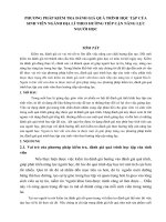 PHƯƠNG PHÁP KIỂM TRA ĐÁNH GIÁ QUÁ TRÌNH HỌC TẬP CỦA SINH VIÊN NGÀNH ĐỊA LÍ THEO HƯỚNG TIẾP CẬN NĂNG LỰC NGƯỜI HỌC