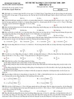 ĐỀ THI THPT CHUYÊN THAI BÌNH