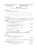 Đáp án Đề thi học sinh giỏi (HSG) Vật lý 9 số 4