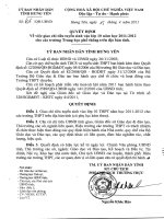 Chỉ tiêu tuyển sinh vào lớp 10- Hưng Yên