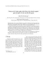 Nâng cao kỹ năng nghe hiểu tiếng Anh chuyên ngành quan hệ quốc tế cho cán bộ đối ngoại