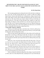 ĐỔI MỚI HÌNH THỨC, PHƯƠNG PHÁP KIỂM TRA ĐÁNH GIÁ  PHÁT TRIỂN TƯ DUY ĐỘC LẬP SÁNG TẠO CỦA SINH VIÊN NGÀNH NÔNG LÂM NGHIỆP