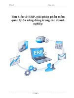 Tìm hiểu về ERP, giải pháp phần mềm quản lý đa năng dùng trong các doanh nghiệp