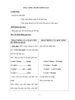 Giáo án điện tử bài Cộng số đo thời gian