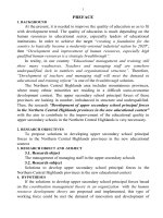 Development of upper secondary school principal forces in the northern central highlands provinces in the new educational context