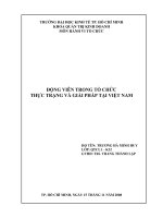 luận văn quản trị nhân lực  ĐỘNG VIÊN TRONG TỔ CHỨC THỰC TRẠNG VÀ GIẢI PHÁP TẠI VIỆT NAM