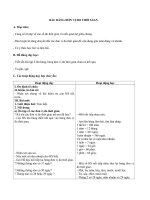 Giáo án điện tử môn Toán lớp 5 bài “Bảng đơn vị đo thời gian”