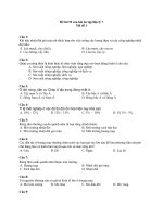 Đề thi 59 câu hỏi ôn tập Địa lý 7