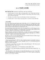 Bài 25 THUỐC LỢI NIỆU - DƯỢC LÝ HỌC 2007, ĐẠI HỌC Y HÀ NỘI