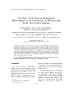 The Effects of ASE Noise and the Position of EDFA Amplifier on Multi-Wavelength OCDM-Based Long-Reach Passive Optical Networks