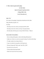 CV mẫu dành cho sinh viên mới tốt nghiệp