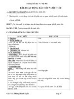 cô giáo án môn Tự nhiên và Xã hội lớp 2 bài “Hoạt động bài tiết nước tiểu”.