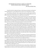 ĐỔI MỚI KIỂM TRA ĐÁNH GIÁ LÀ ĐỘNG LỰC ĐỂ ĐỔI MỚI PHƯƠNG PHÁP DẠY HỌC Ở TRƯỜNG ĐẠI HỌC