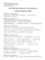 ĐỀ CƯƠNG ÔN TẬP PHÙ HỢP MỌI ĐỐI TƯƠNG HS