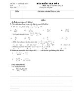 Bài số 3 - Lớp 8