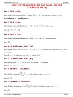 Tuyển tập các bài toán chuyên đề số phức đại học cao đẳng