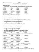 Grade 7-2st semester-mid term-test 3