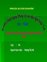 ôn tập về chu vi diện tích các hình