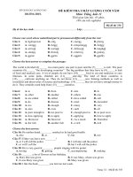 De thi cuoi nam 11(4 ma de_358)