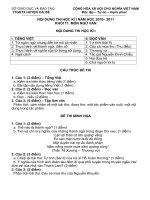 NOI DUNG ON THI HOC KI 1 KHOI 11