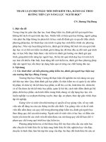 THAM LUẬN HỘI THẢO “ĐỔI MỚI KIỂM TRA, ĐÁNH GIÁ THEO HƯỚNG TIẾP CẬN NĂNG LỰC  NGƯỜI HỌC”