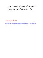 Chuyên đề Hình tổng hợp - Quan hệ Vuông góc