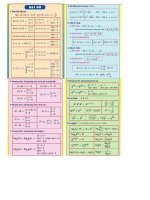 CÔNG THỨC TOÁN TỔNG HỢP LỚP 12