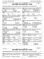 Đề trắc nghiệm Toán 2 cuối năm (3 đề)