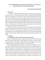 QUY TRÌNH KIỂM TRA, ĐÁNH GIÁ THEO TIẾP CẬN NĂNG LỰC CHO SINH VIÊN CÁC TRƯỜNG ĐẠI HỌC