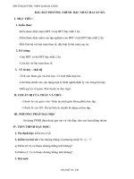 Giáo án bài Bất phương trình bậc nhất hai ẩn