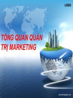 Thảo luận môn Quản lý chức năng hoạt động của tổ chức: Tổng quan quản trị marketing