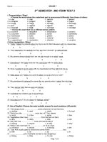 Grade 7-2st semester-mid term-test 2