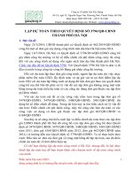 Lập dự toán xây dựng theo quyết định của thành phố Hà Nội