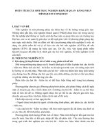 PHÂN TÍCH CÂU HỎI TRẮC NGHIỆM KHÁCH QUAN  BẰNG PHẦN MỀM QUEST CONQUEST