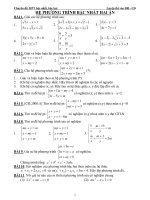 Tổng hợp bài tập  Hệ phương trình