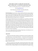 Hoạt động tự học của sinh viên năm thứ nhất khoa sư phạm toán tin, trường đại học đồng tháp