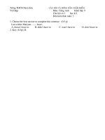 Câu hỏi thẩm định Anh 9