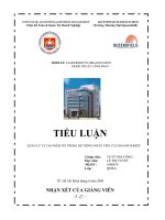 luận văn quản trị nhân lực  Quản lý và vai trò của niềm tin trong hệ thống nhân viên của doanh nghiệp