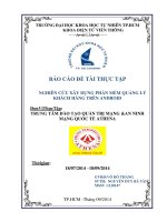 nghiên cứu xây dựng phần mềm quản lý khách hàng trên android